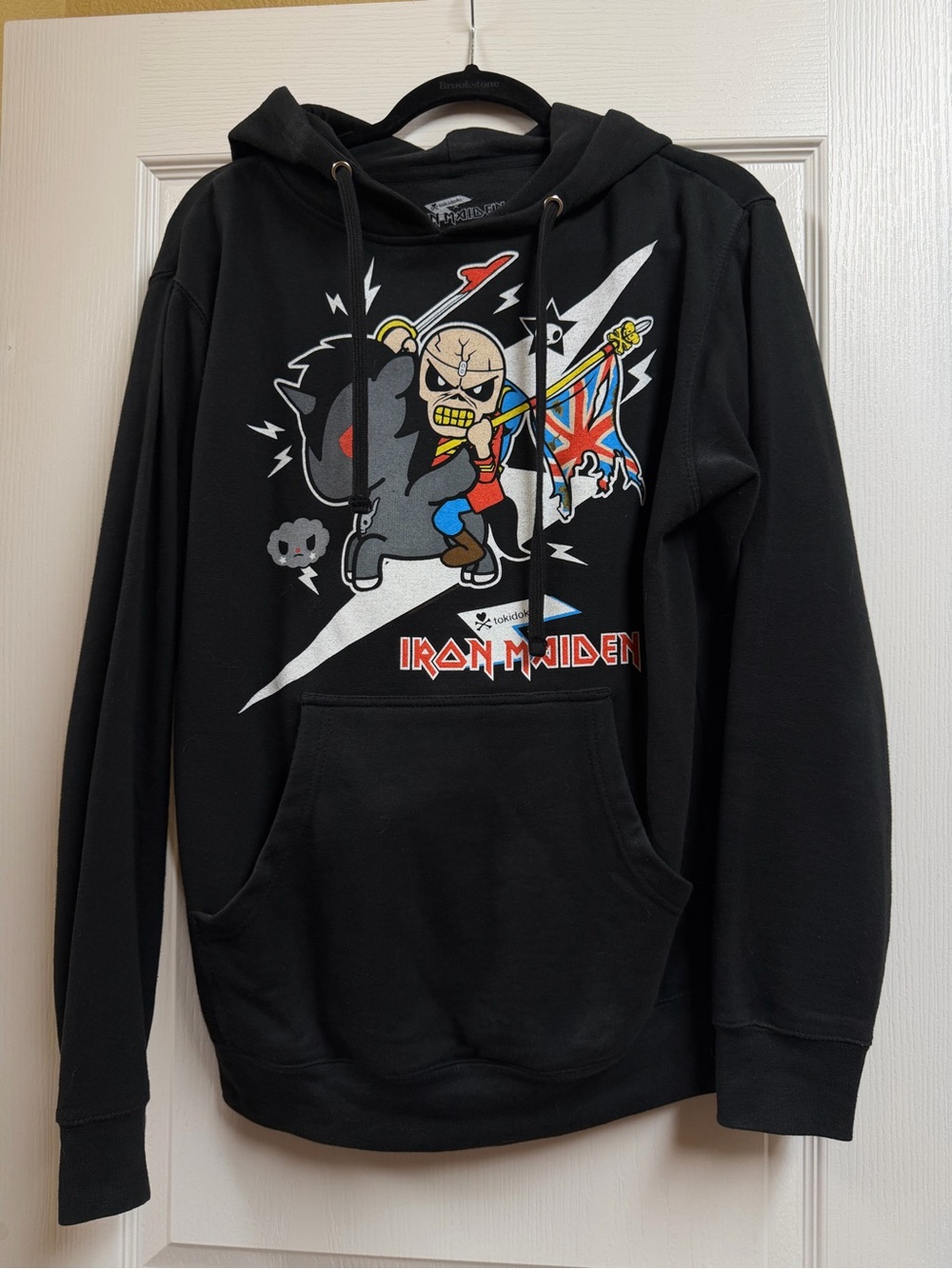 Tokidoki Iron Maiden Black Graphic Hoodie - Men’s Band Pullover